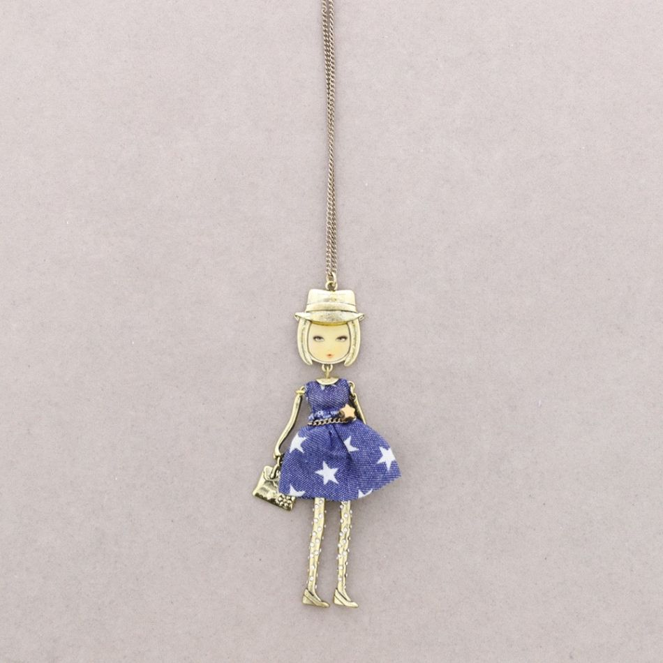 LONG PENDANT NECKLACE CARINE DOLL