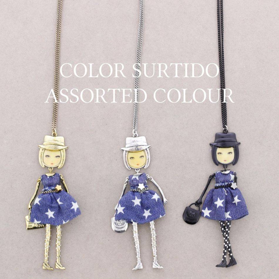 LONG PENDANT NECKLACE CARINE DOLL