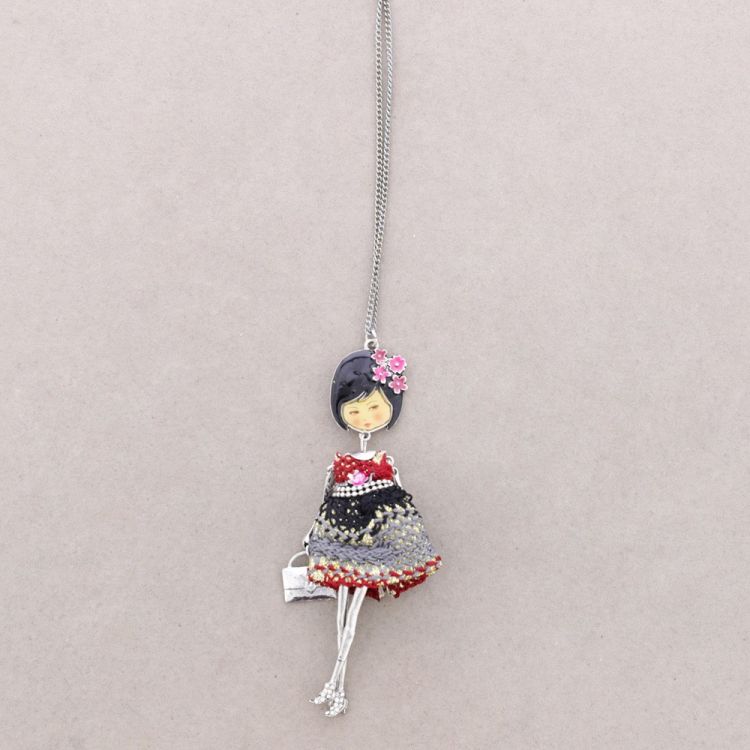 LONG PENDANT NECKLACE CARINE DOLL
