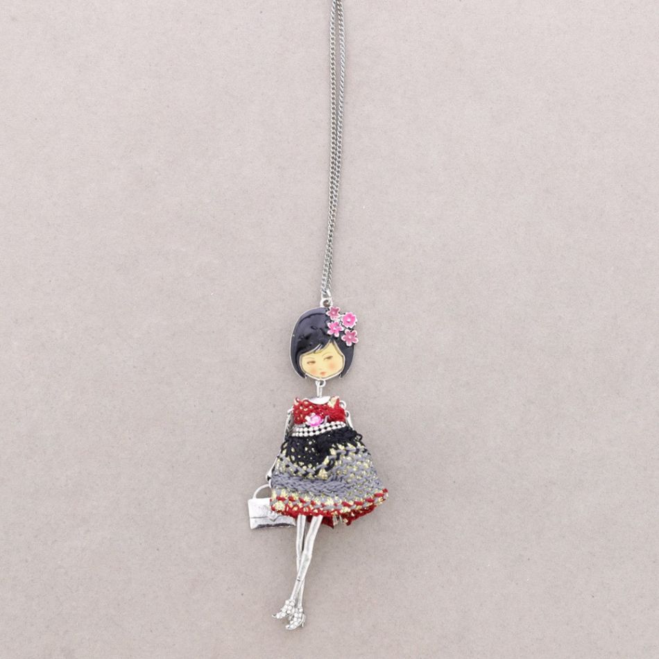 LONG PENDANT NECKLACE CARINE DOLL