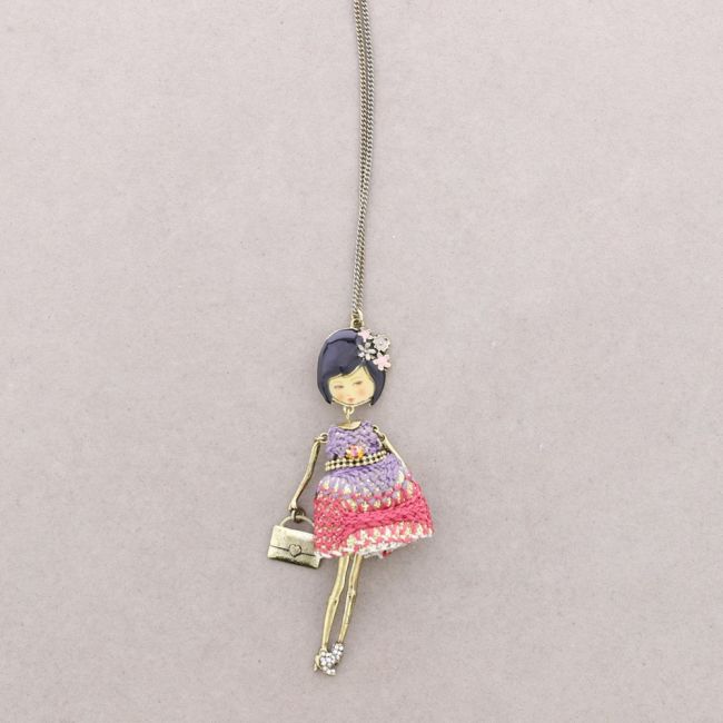 LONG PENDANT NECKLACE CARINE DOLL