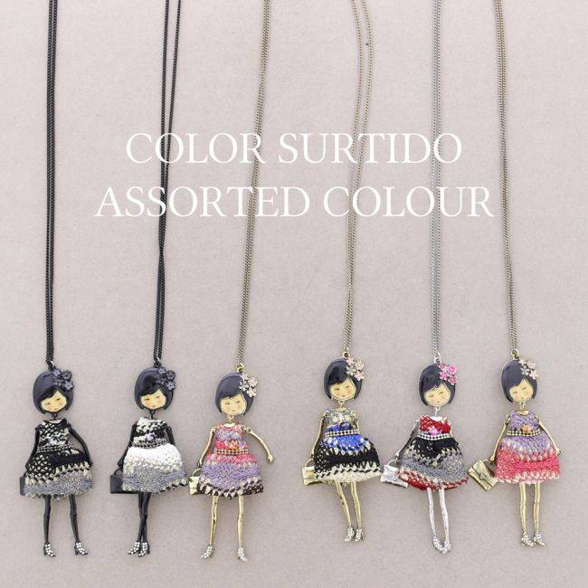 COLLAR LARGO COLG. MUÑECA CARINA