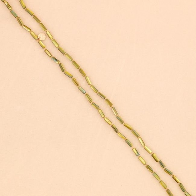 COLLAR LARGO CILINDROS  NÁCAR 1.2M