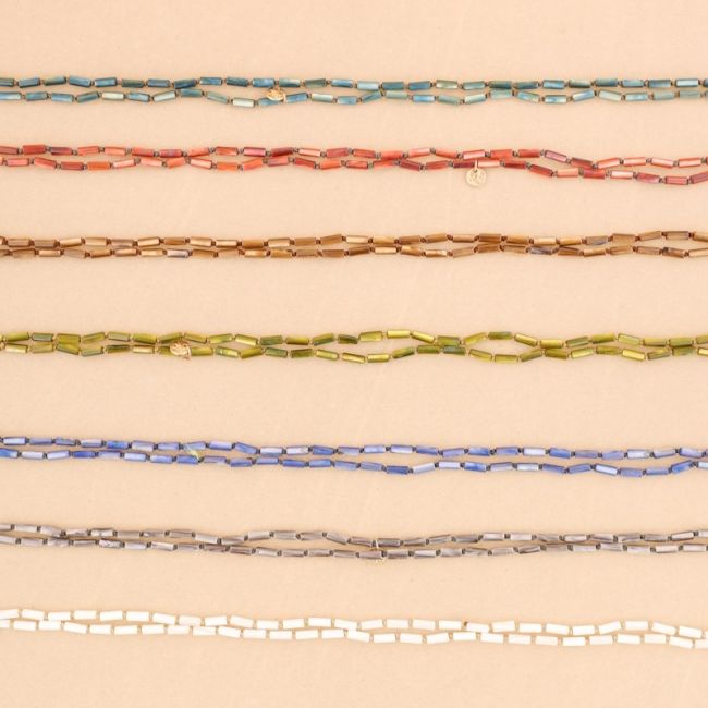 COLLAR LARGO CILINDROS  NÁCAR 1.2M