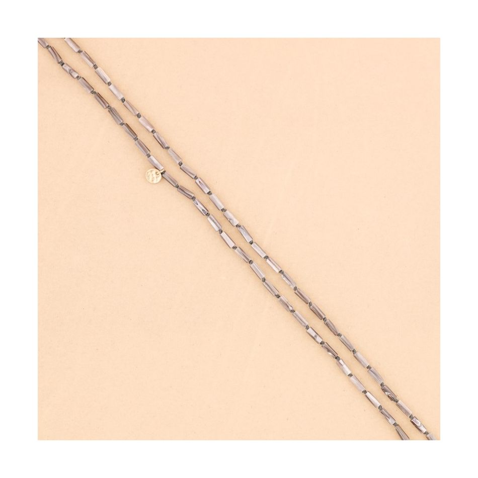 COLLAR LARGO CILINDROS  NÁCAR 1.2M
